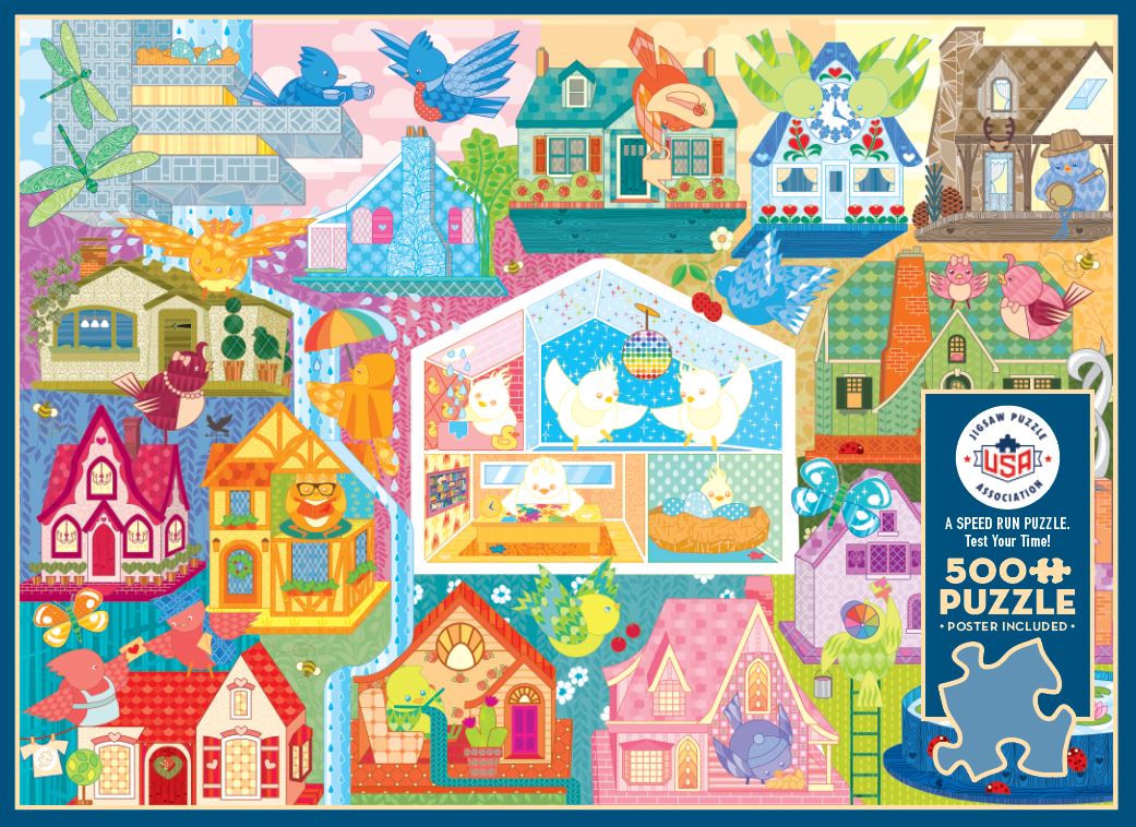 cobble-hill-500-piece-rainbow-birdies-puzzle-500-teile-v-gel image 4