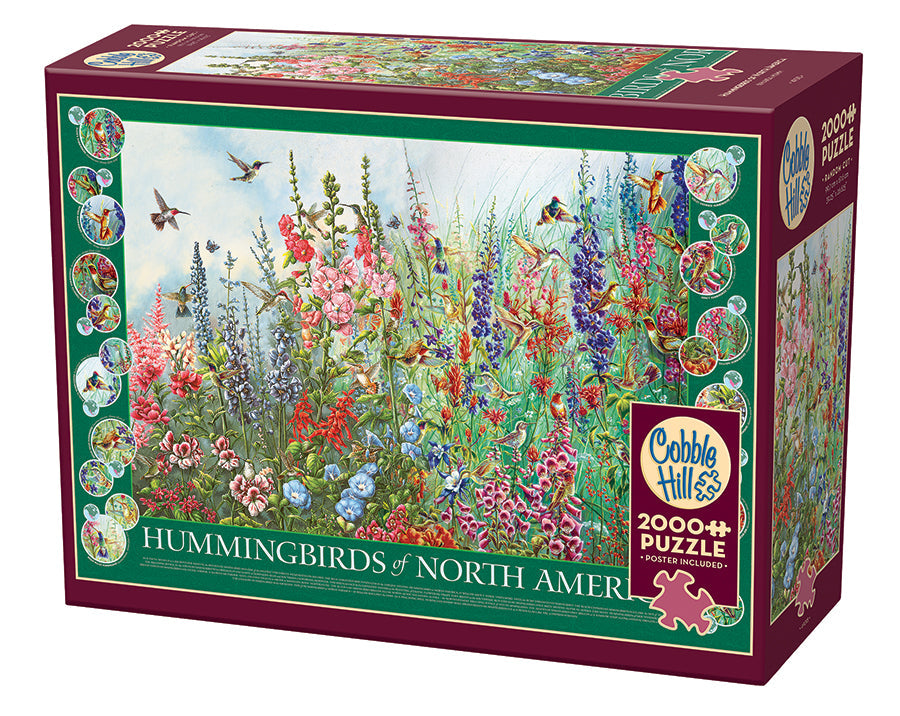 cobble-hill-2000-piece-hummingbirds-of-north-america-puzzle-2000-teile-kolibris image 1