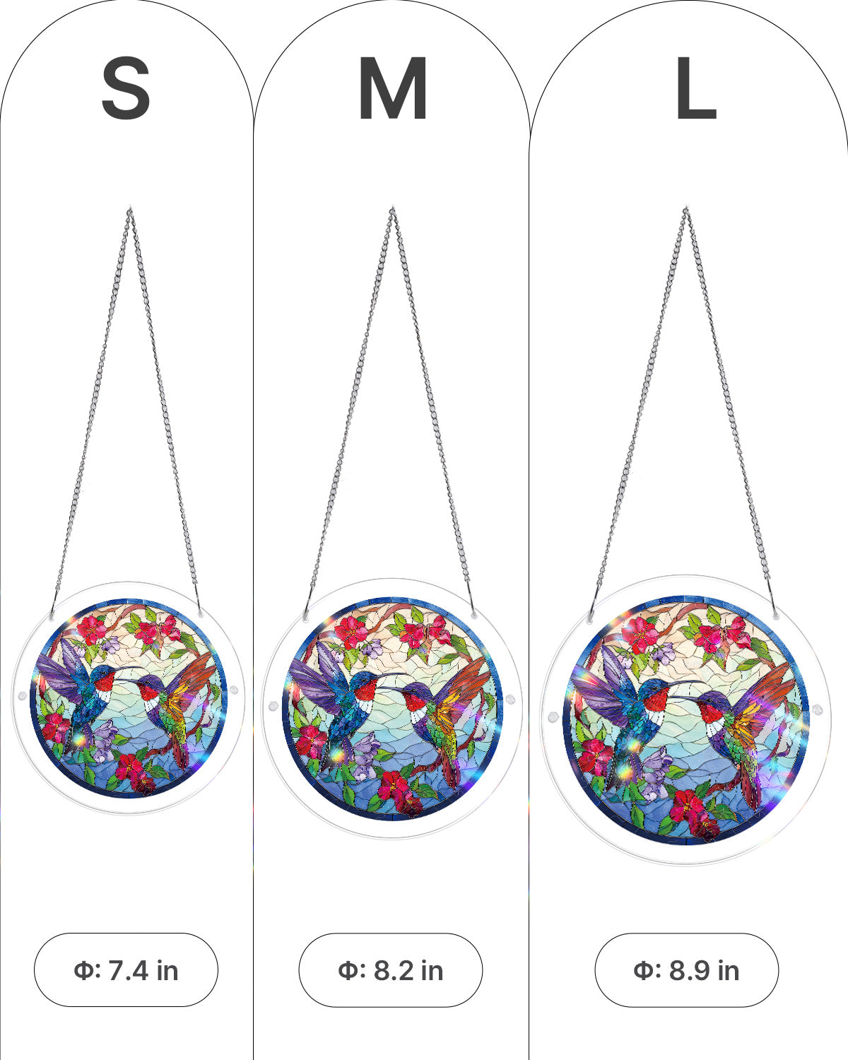 kaayee-suncatcher-puzzle-hummingbird-bloomscape-fensterbild-large image 5