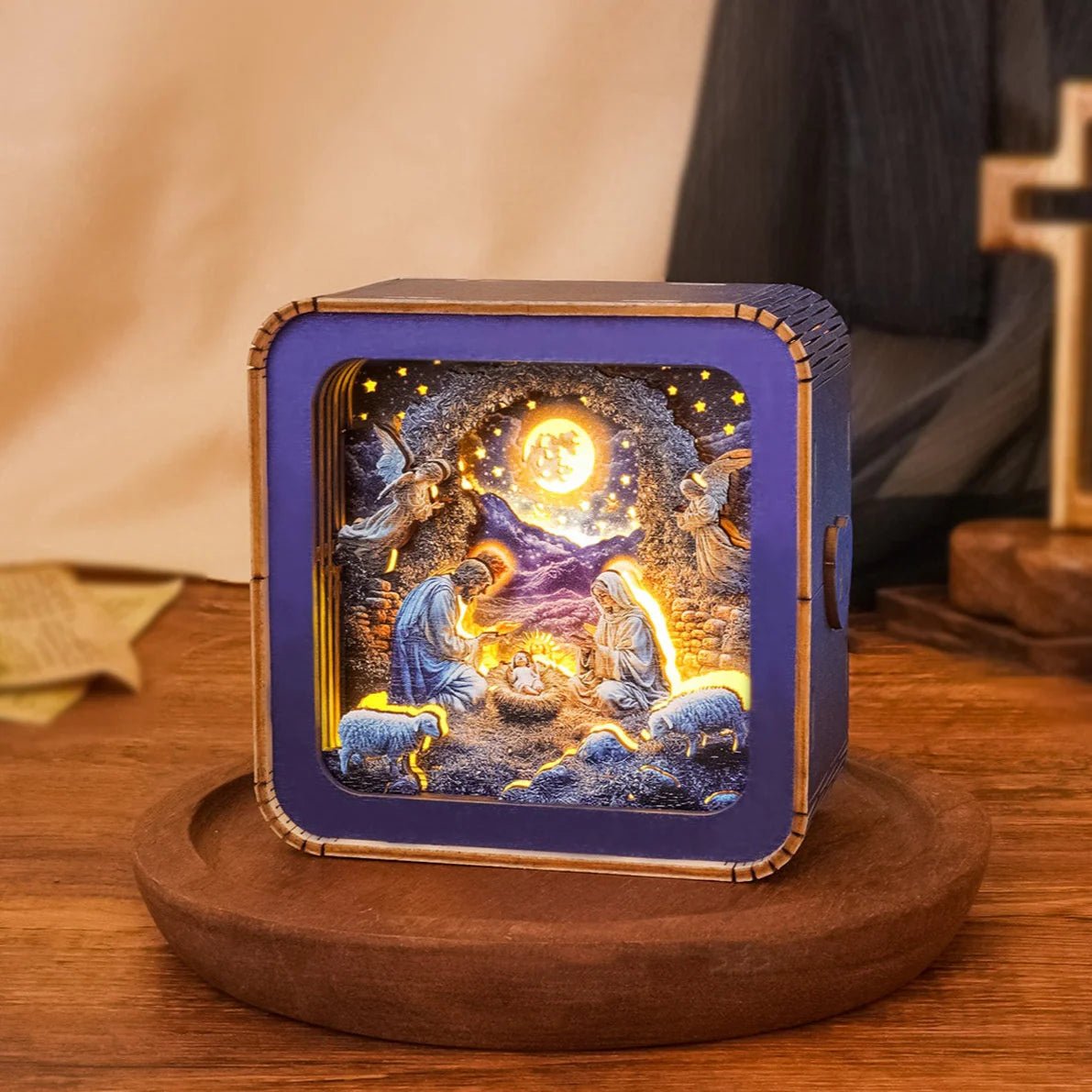kaayee-nativity-nachtlicht-holzbausatz-krippe image 2