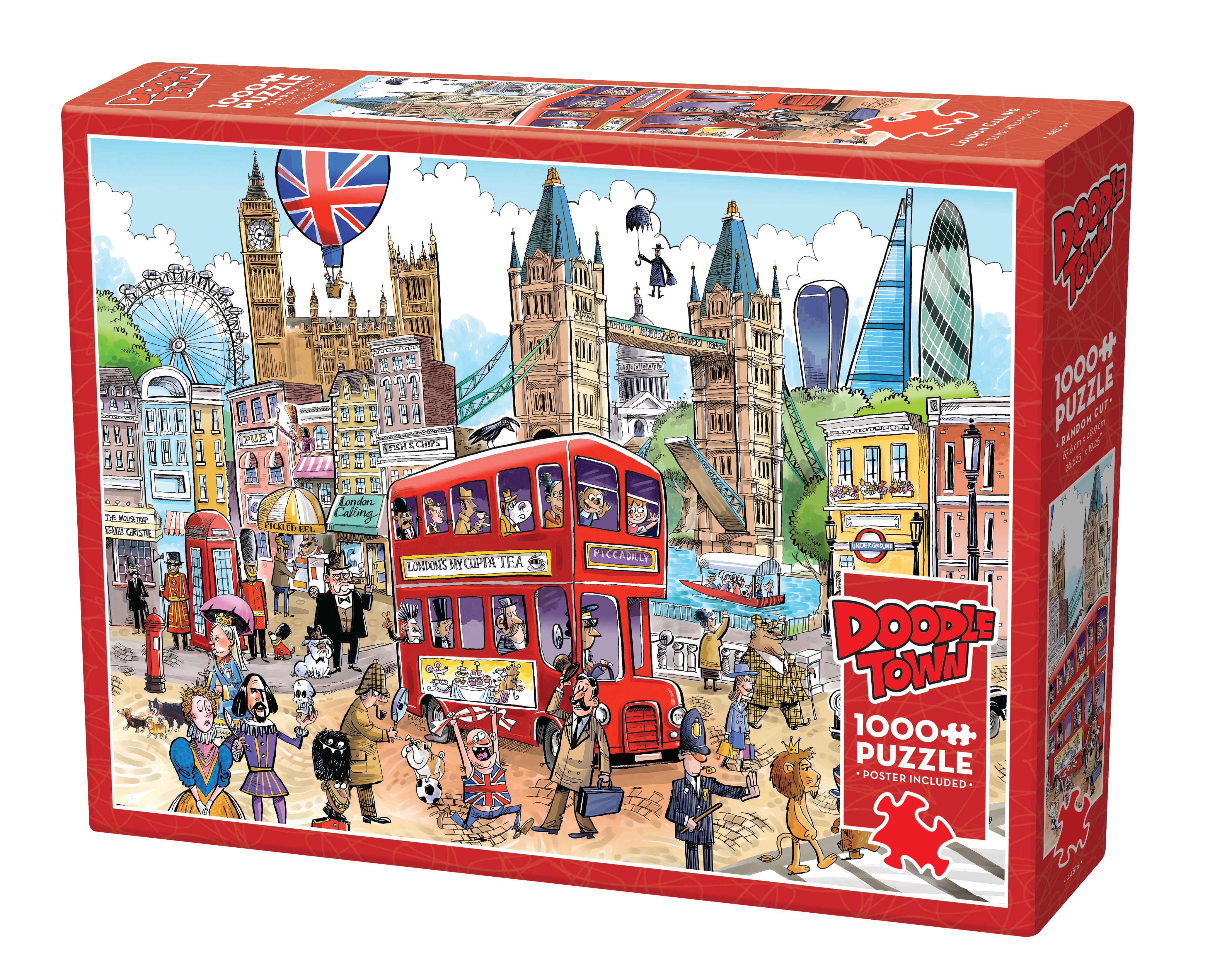 cobble-hill-doodletown-london-calling-1000-teile-puzzle image 1