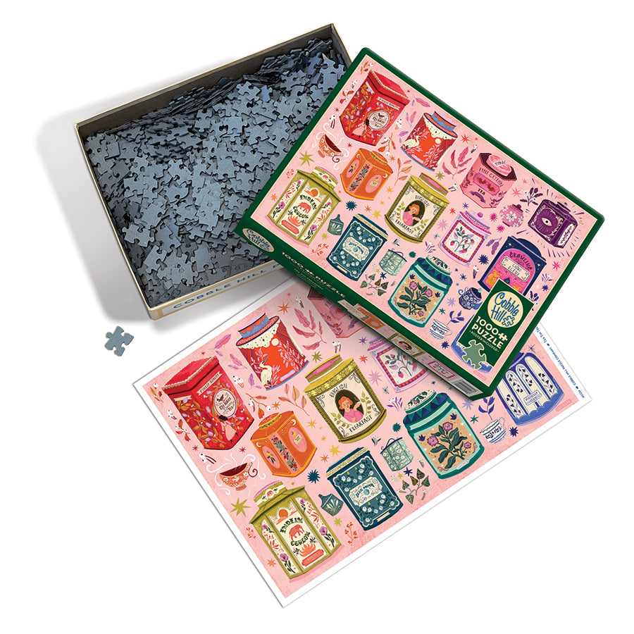cobble-hill-1000-piece-tea-tin-treasures-puzzle-collage image 3