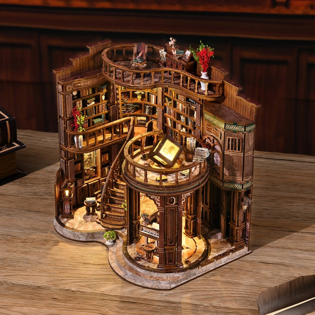kaayee-miniature-house-book-hall-miniaturhaus-diy image 4