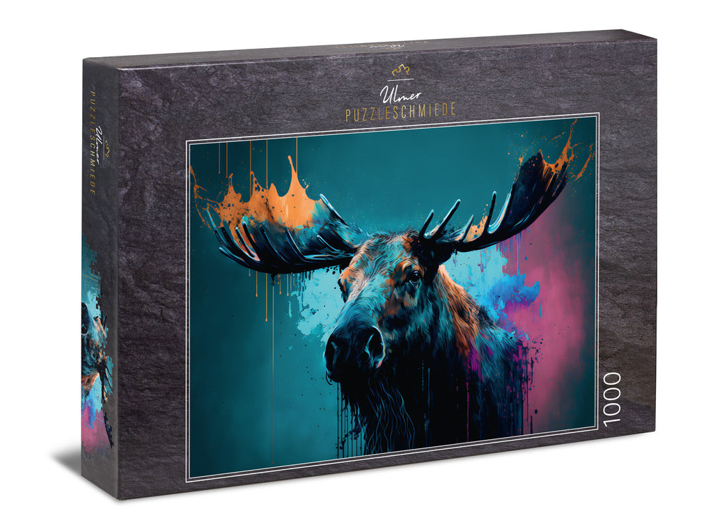 ulmer-puzzleschmiede-roi-du-nord-puzzle-1000-teile-elch image 1