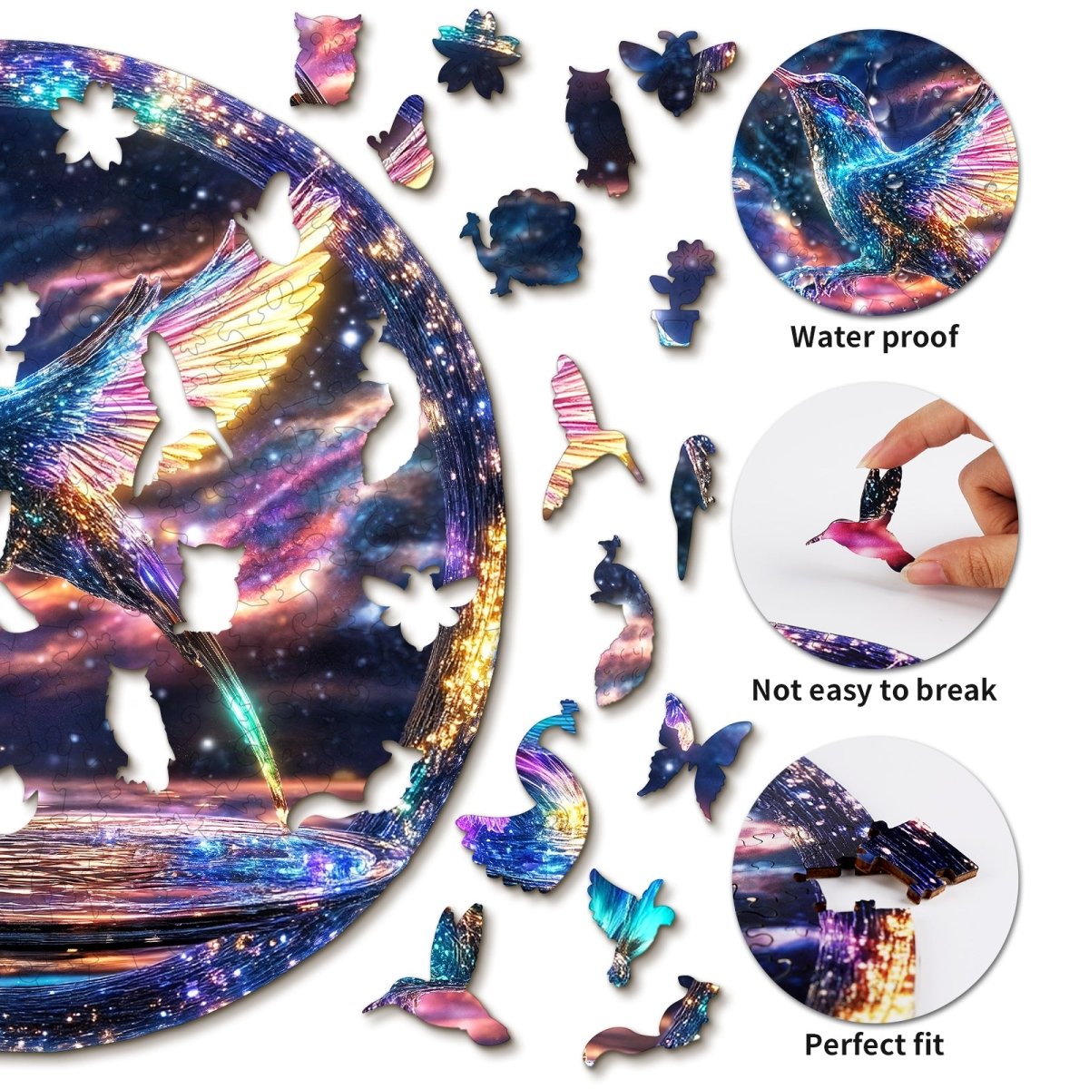 kaayee-hummingbird-holz-puzzle-medium-kolibri-motiv image 2