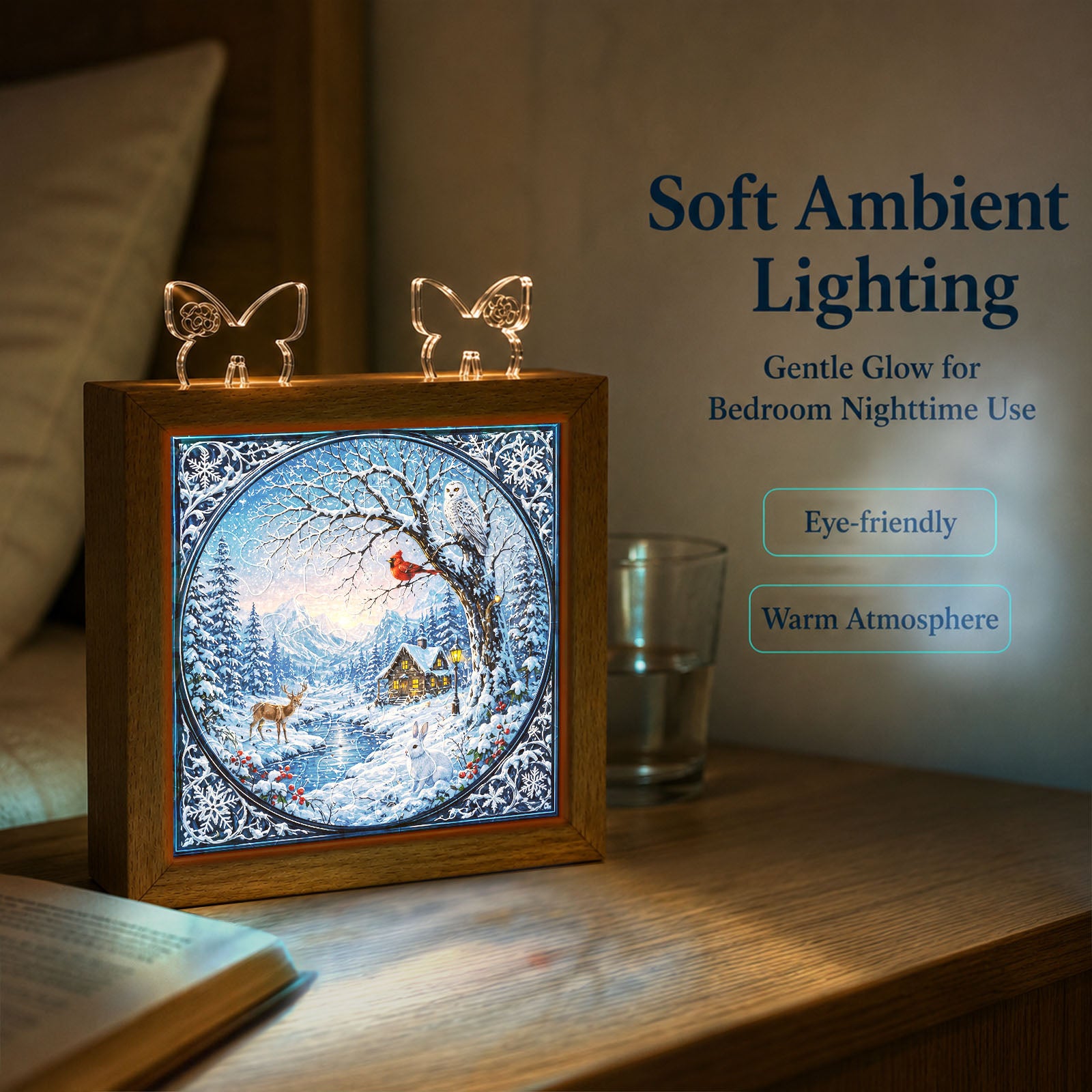 kaayee-winter-serenity-night-light-holzrahmen-acryl-winter image 5