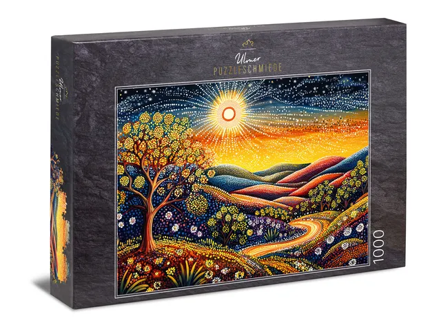 ulmer-puzzleschmiede-pilgerpfad-puzzle-1000-teile-sonne image 1
