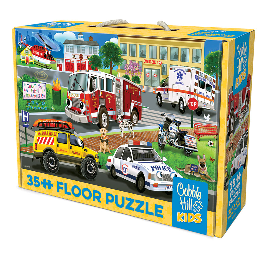 cobble-hill-floor-first-responders-bodenpuzzle-35-teile-autos image 3