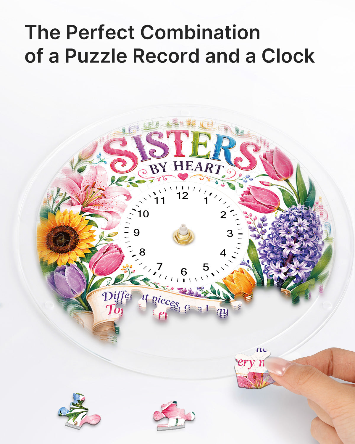 kaayee-for-sisters-puzzleuhr-regular-size-acryl-geschenk image 2