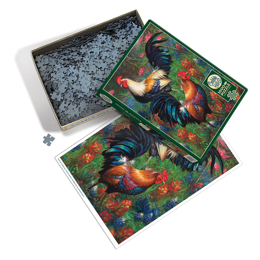 cobble-hill-1000-piece-roosters-puzzle-1000-teile-h-hne image 3