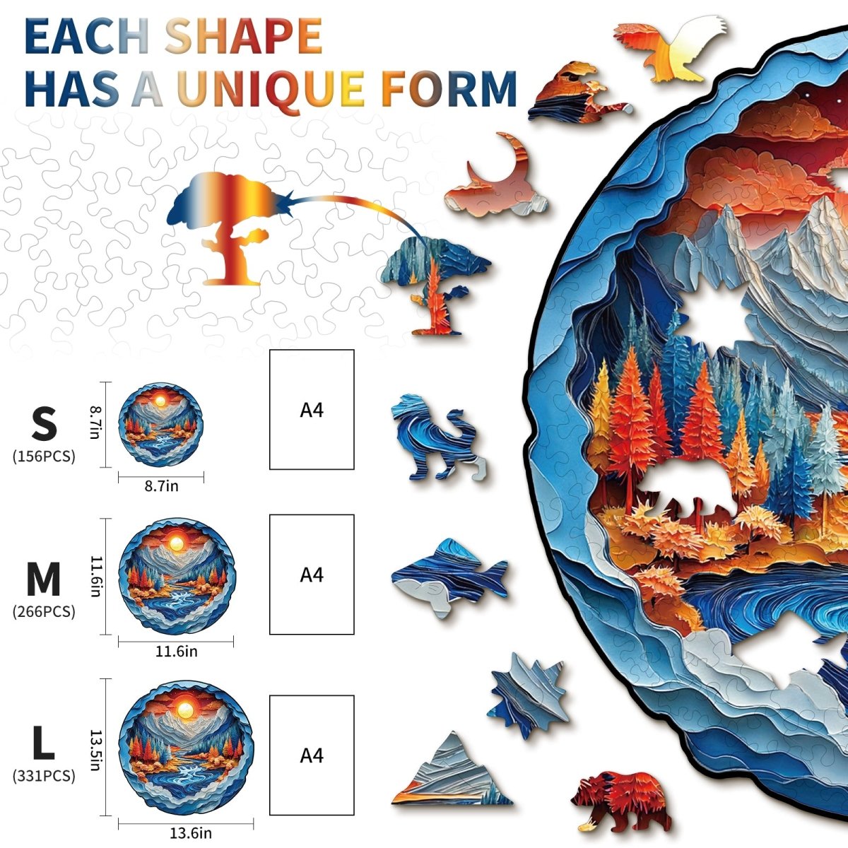 kaayee-wooden-puzzle-mountains-rivers-holzpuzzle-medium-bunt image 5