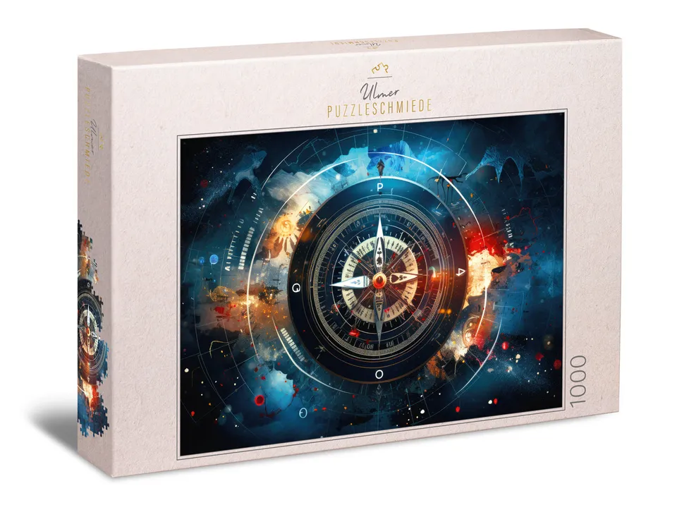 ulmer-puzzleschmiede-puzzle-1000-teile-kompass-puzzle-symbole image 1