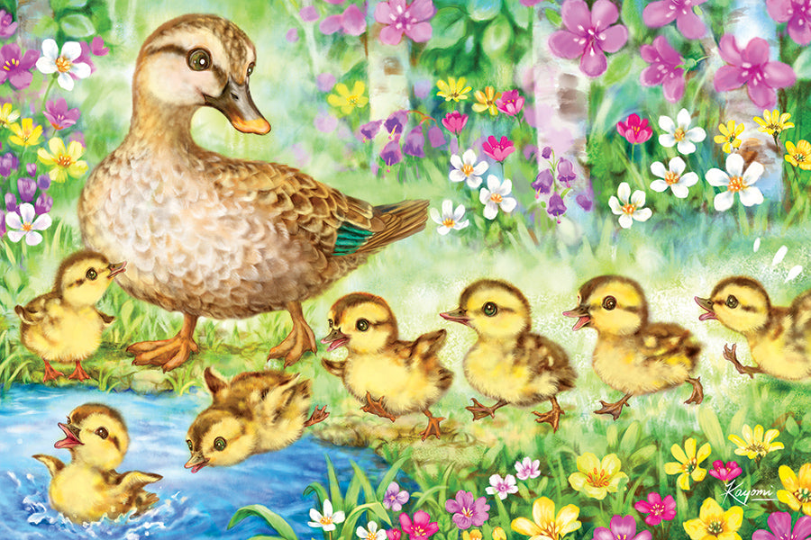 cobble-hill-ducklings-bodenpuzzle-35-teile-entenk-ken image 2