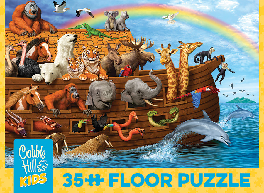 cobble-hill-floor-puzzles-noah-s-ark-bodenpuzzle-35-teile-arche-noah image 4