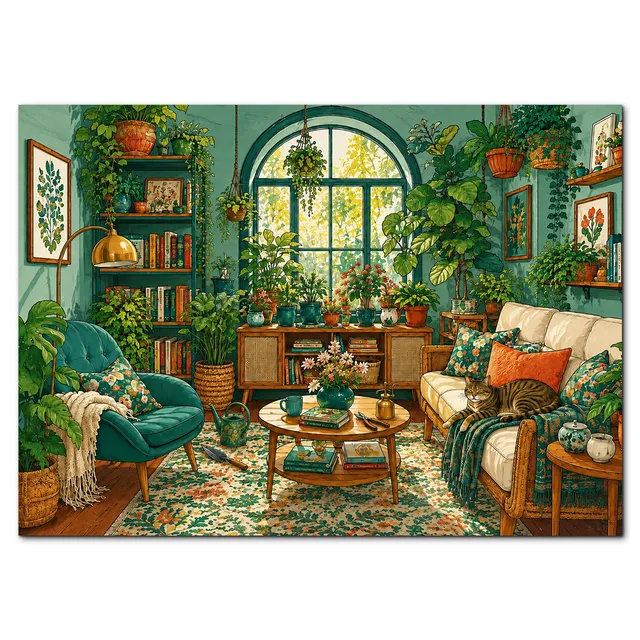 kaayee-cardboard-puzzle-plant-parent-room-500-teile-eco image 1