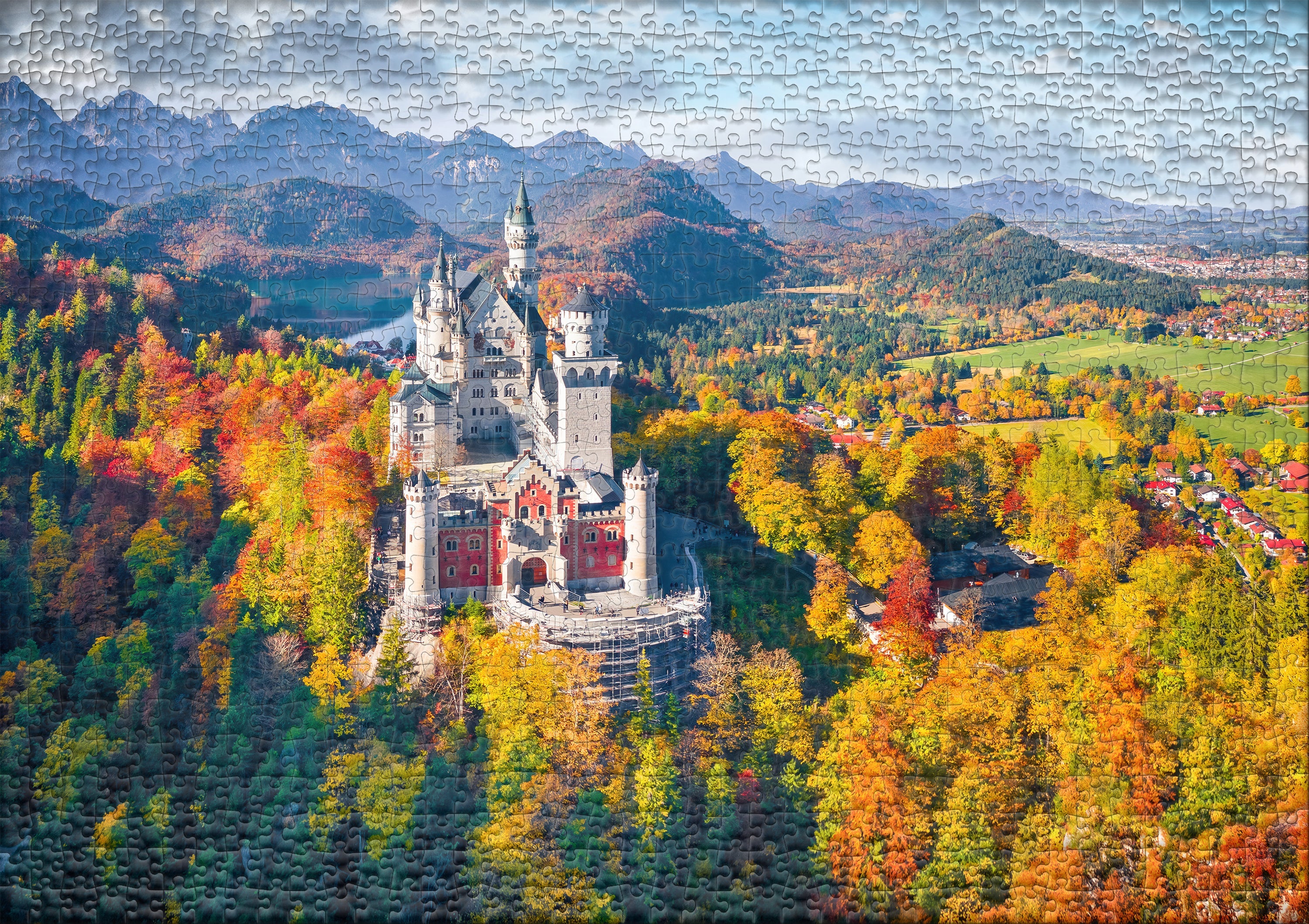 ulmer-puzzleschmiede-k-nigstr-ume-1000-teile-puzzle-neuschwanstein image 2