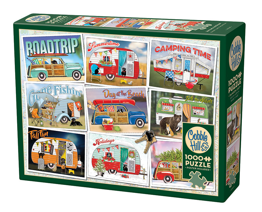 cobble-hill-1000-teile-hitting-the-road-puzzle-camper-reise image 1