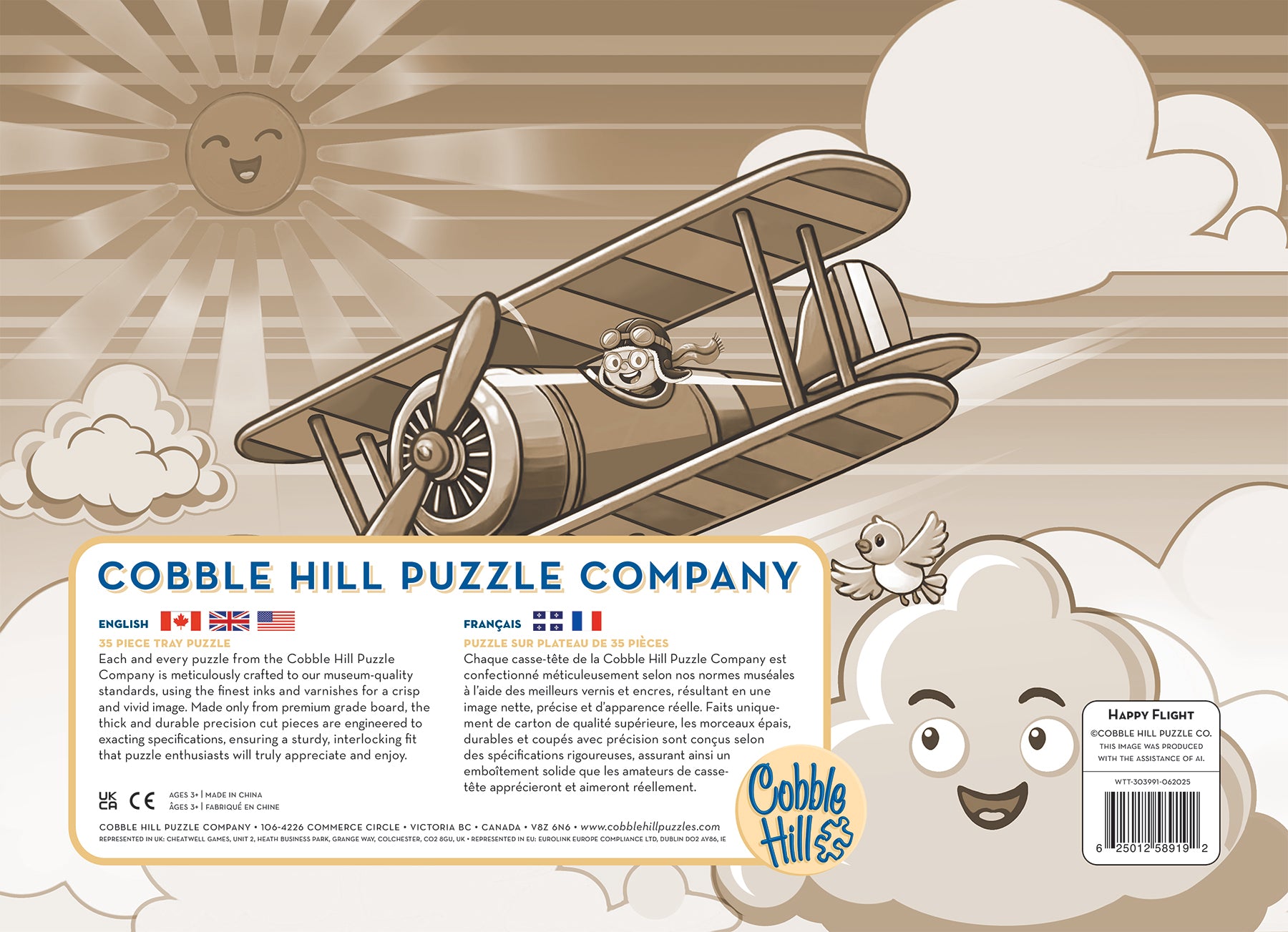cobble-hill-tray-puzzles-happy-flight-tablettpuzzle-35-teile-flugzeug image 2