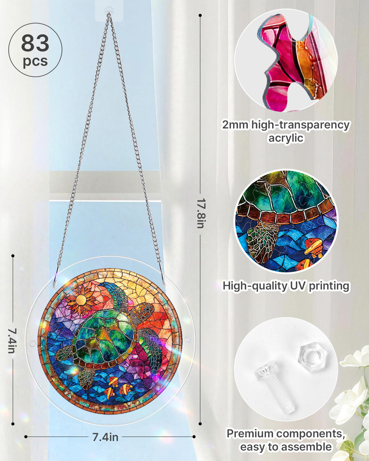 kaayee-suncatcher-puzzle-sea-turtle-fensterbild-m image 5
