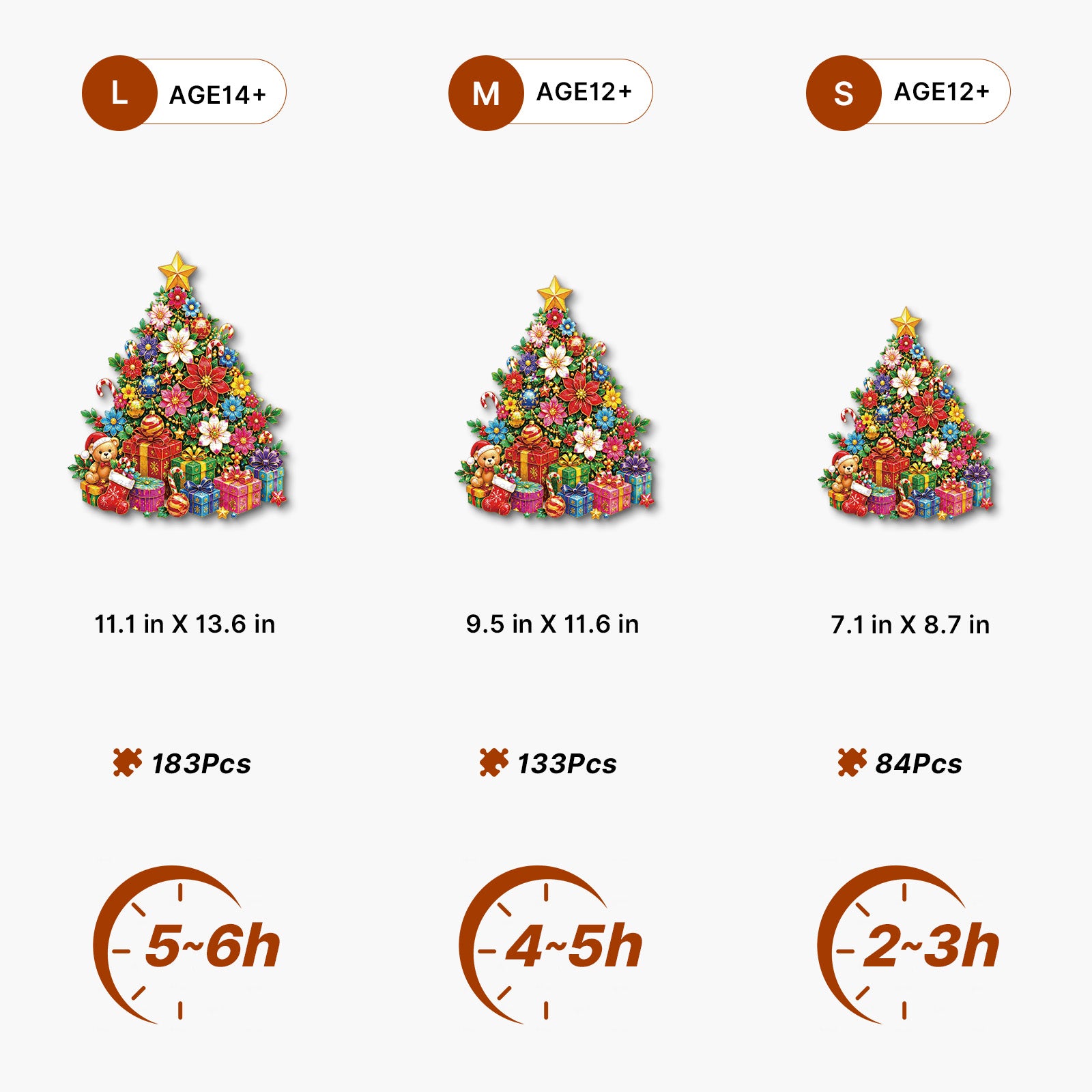kaayee-christmas-tree-holzpuzzle-floral-medium image 5