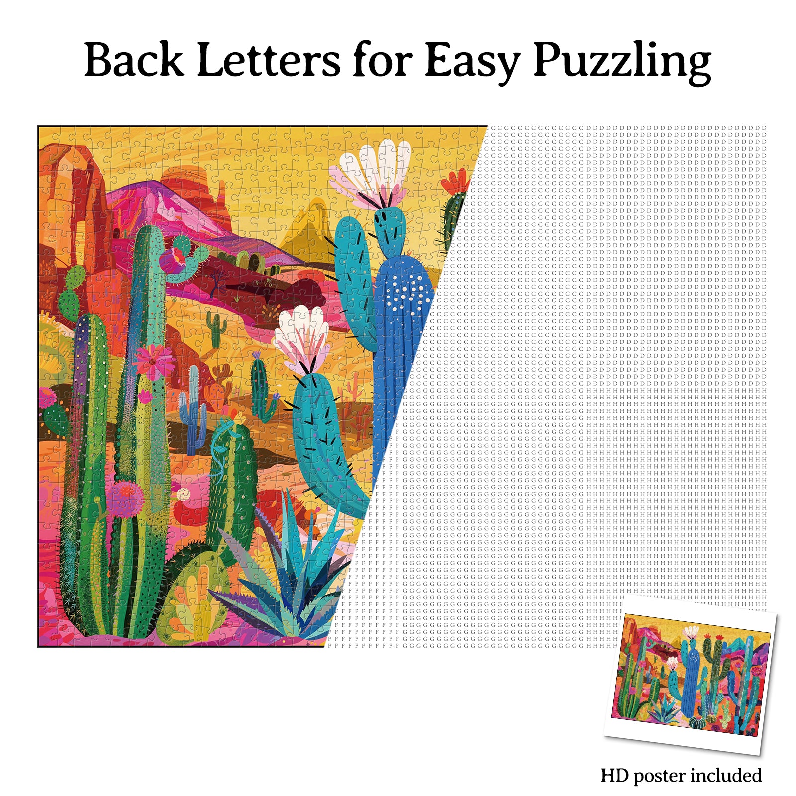 kaayee-cardboard-puzzle-neon-cactus-valley-1000-teile-standard image 6