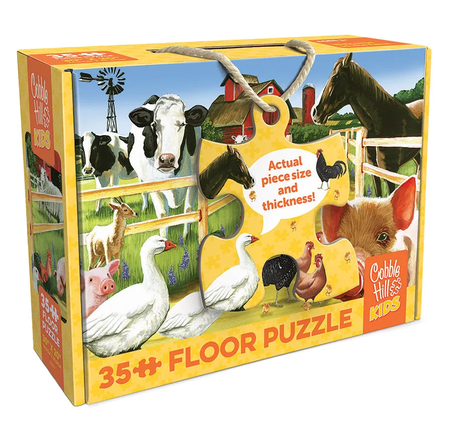 cobble-hill-floor-puzzles-welcome-to-the-farm-bodenpuzzle-35-teile-bauernhof image 1