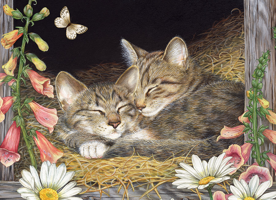 cobble-hill-tray-puzzles-morning-snooze-35-teile-tablettpuzzle-katzen image 3