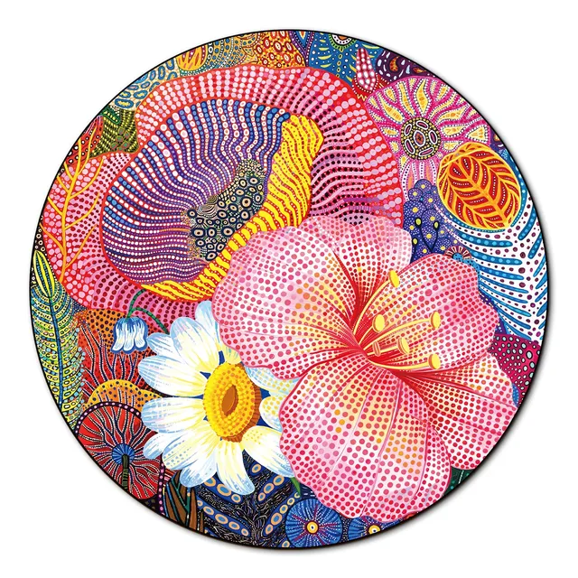 kaayee-cardboard-puzzle-dreamy-wildflowers-1000-teile-eco-white-board image 1