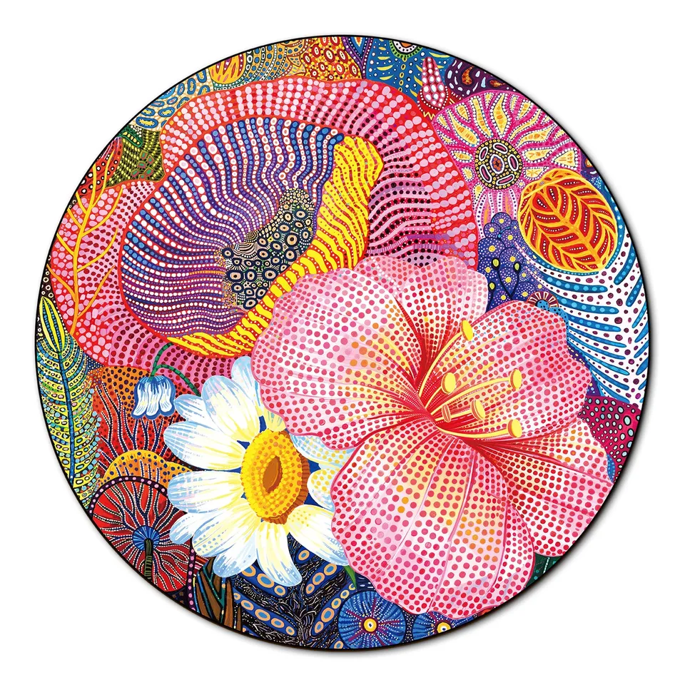 kaayee-cardboard-puzzle-dreamy-wildflowers-1000-teile-eco-white-board image 1