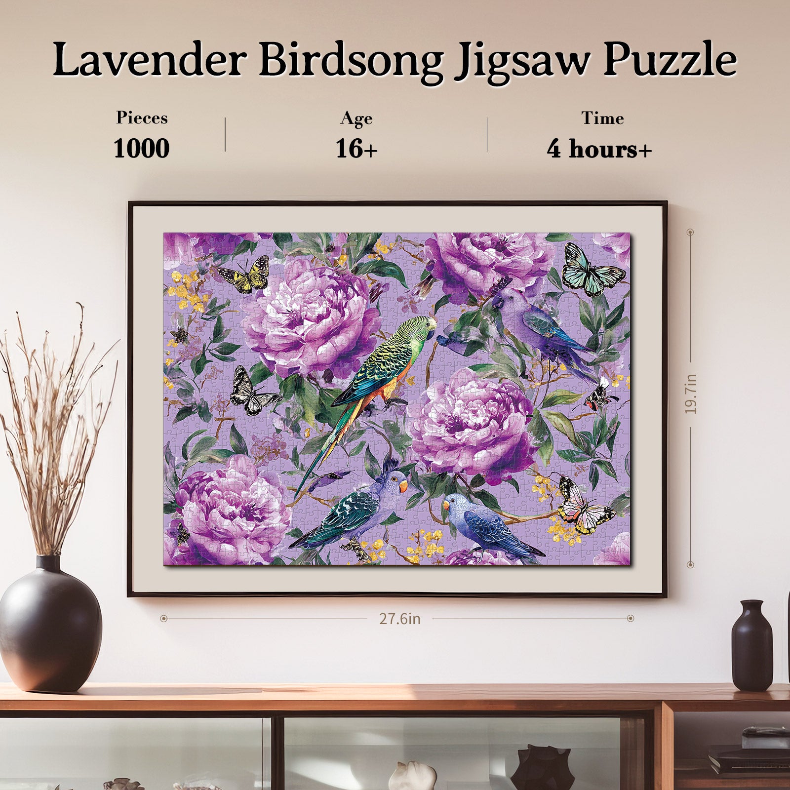 kaayee-lavender-birdsong-kartonpuzzle-1000-teile-standard image 6