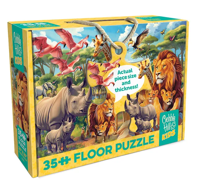 cobble-hill-floor-puzzles-african-plains-bodenpuzzle-35-teile-tiere image 1