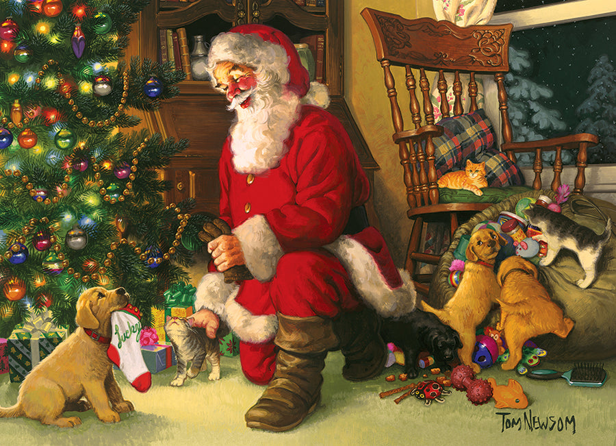 cobble-hill-santa-s-lucky-stocking-350-teile-puzzle-weihnachten image 2