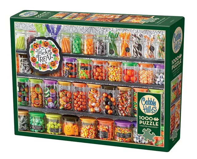 cobble-hill-1000-piece-trick-or-treat-puzzle-1000-teile-halloween image 1