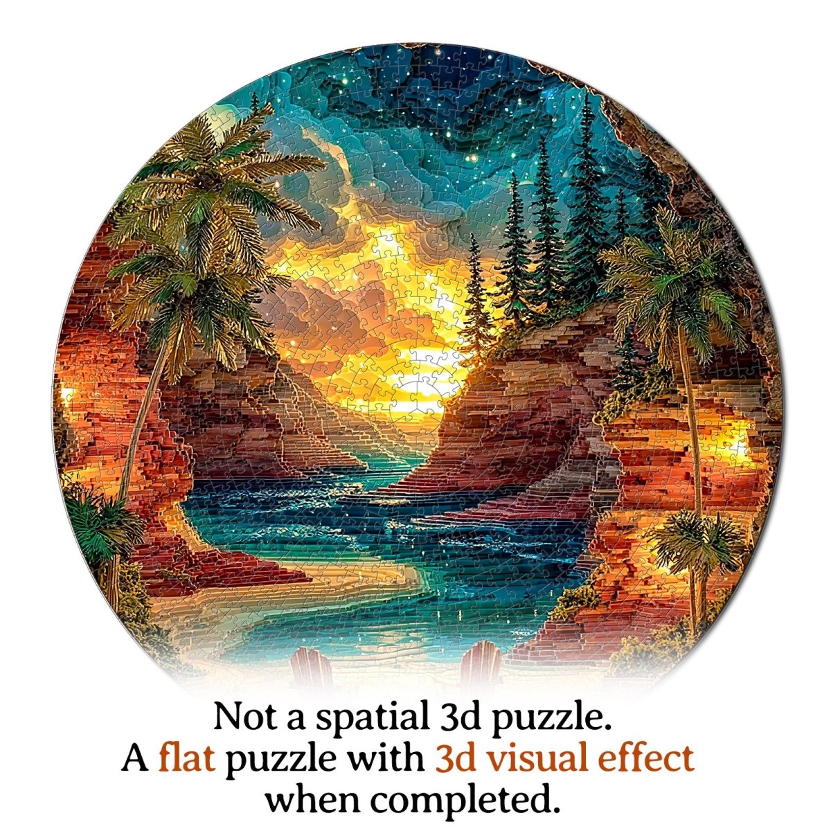 kaayee-cardboard-puzzle-sunset-cove-1000-teile-rund-eco image 7