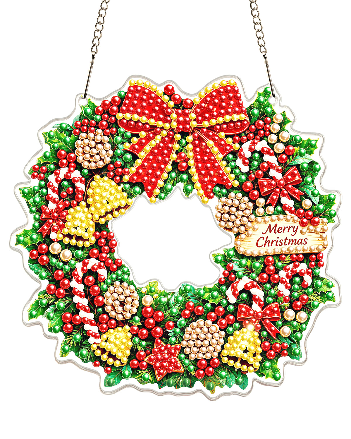 kaayee-suncatcher-christmas-wreath-bastelset-20-cm-kranz image 1