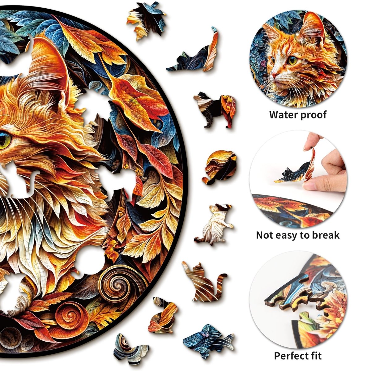 kaayee-wooden-puzzle-gentle-kitten-holzpuzzle-katze-medium image 2