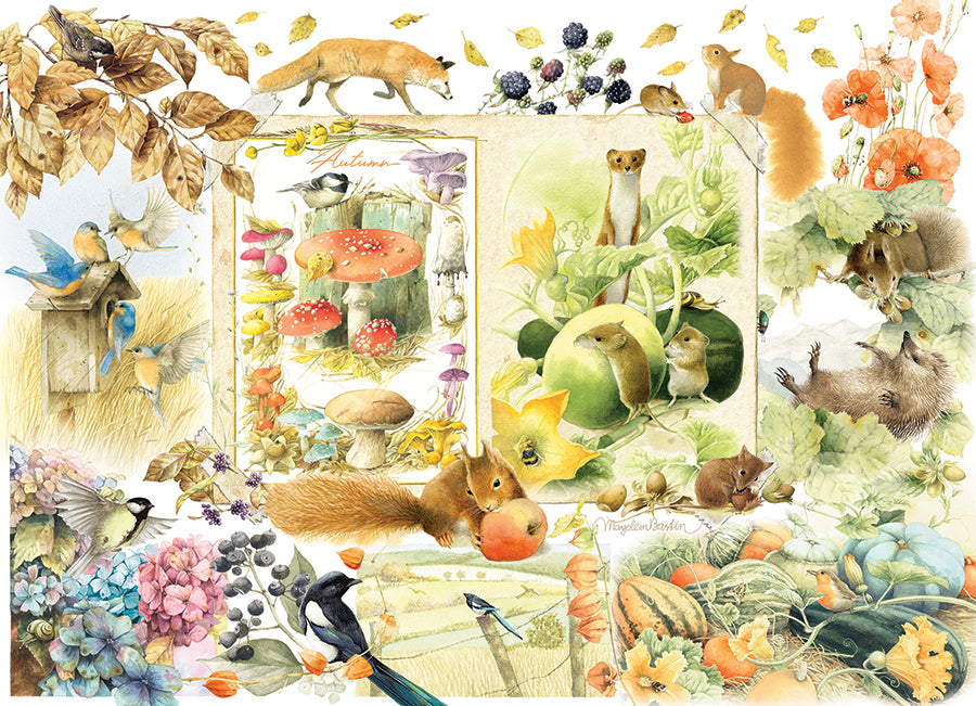 cobble-hill-1000-teile-nature-journal-autumn-puzzle-herbst image 2
