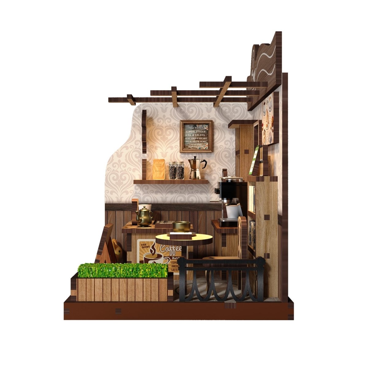 kaayee-miniature-house-rural-coffee-shop-miniaturhaus-caf-bausatz image 3