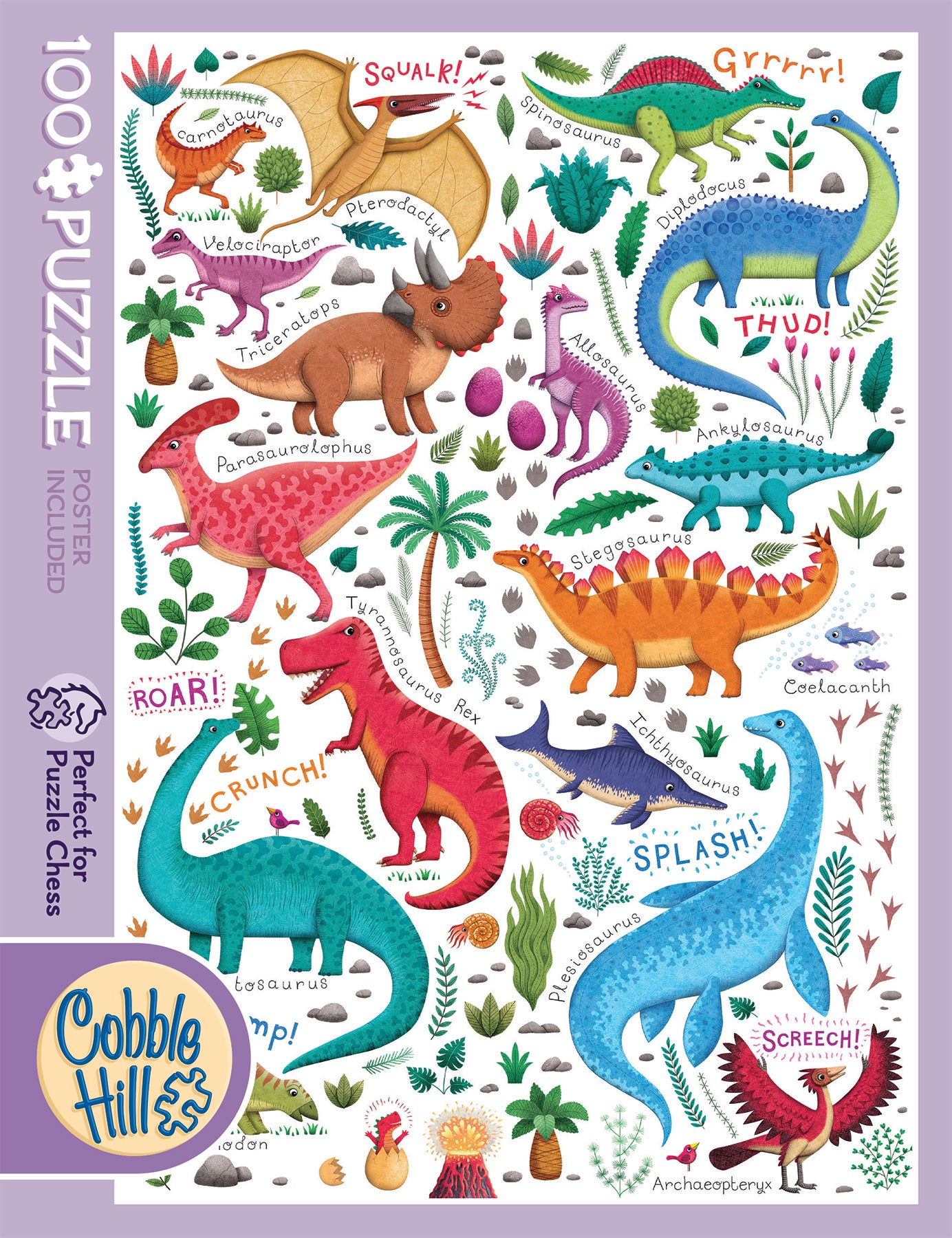 cobble-hill-rawr-100-teile-puzzle-dinosaurier image 1