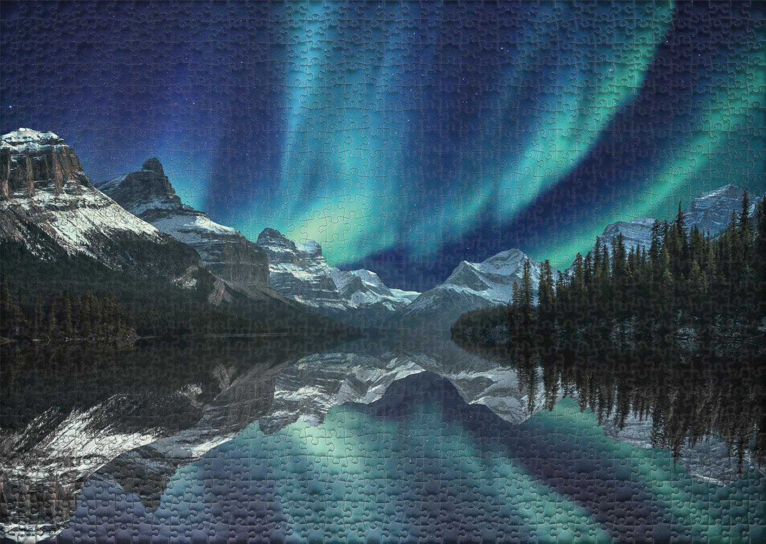 ulmer-puzzleschmiede-puzzle-1000-teile-zauberhaftes-kanada-winter image 2