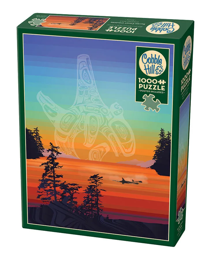 cobble-hill-1000-piece-salish-coast-colours-puzzle-orca image 1