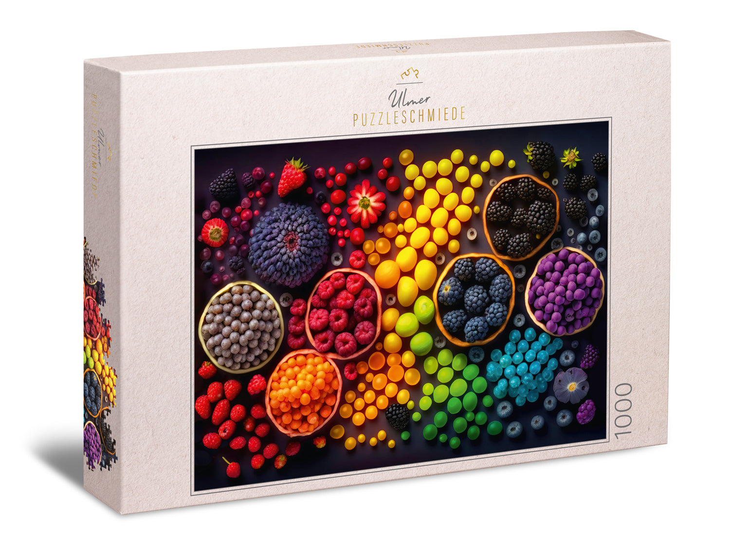 ulmer-puzzleschmiede-puzzle-1000-teile-rainbow-fruits-beeren image 1