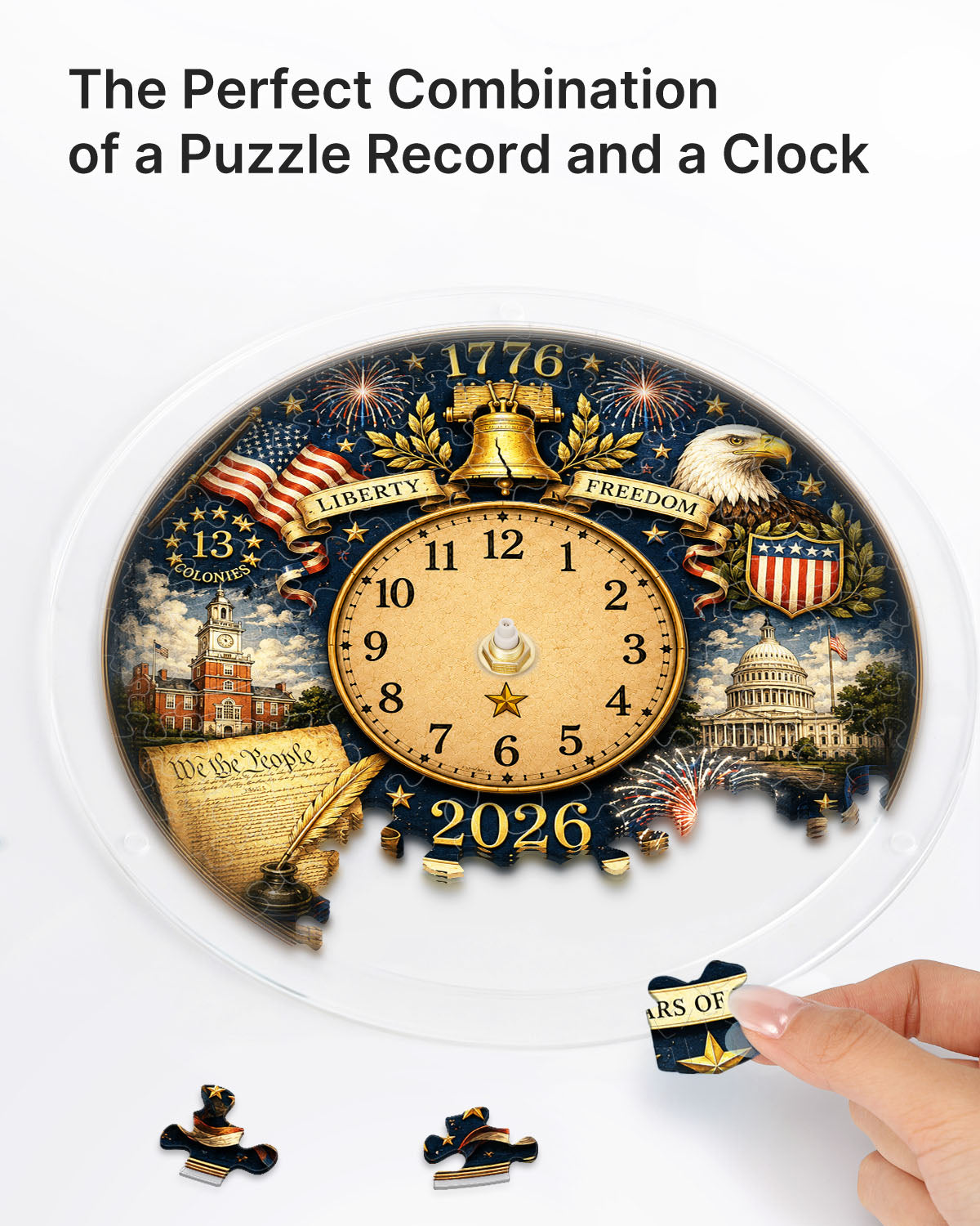 kaayee-250th-anniversary-freedom-puzzleuhr-clock-kit-regular image 2
