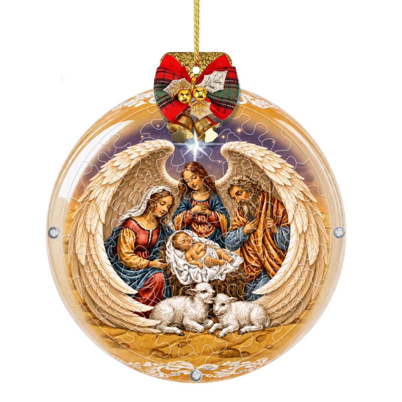 kaayee-holy-night-blessing-suncatcher-puzzle-mini-15cm image 1