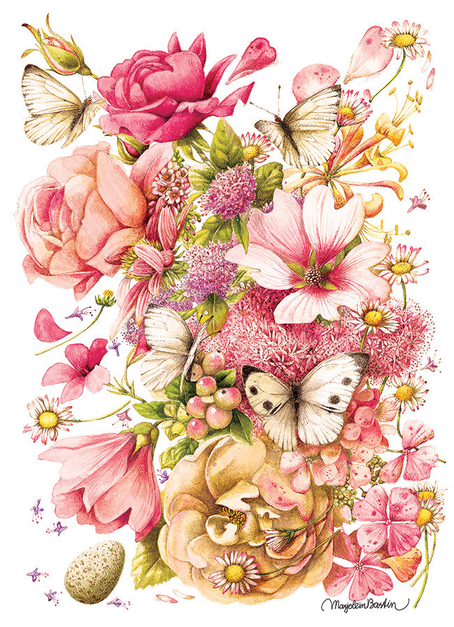 cobble-hill-1000-piece-bastin-bouquet-puzzle-blumen-rosa image 2