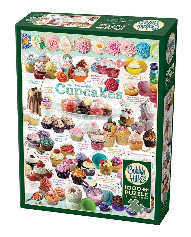 cobble-hill-1000-piece-cupcake-time-puzzle-1000-teile-dessert image 1