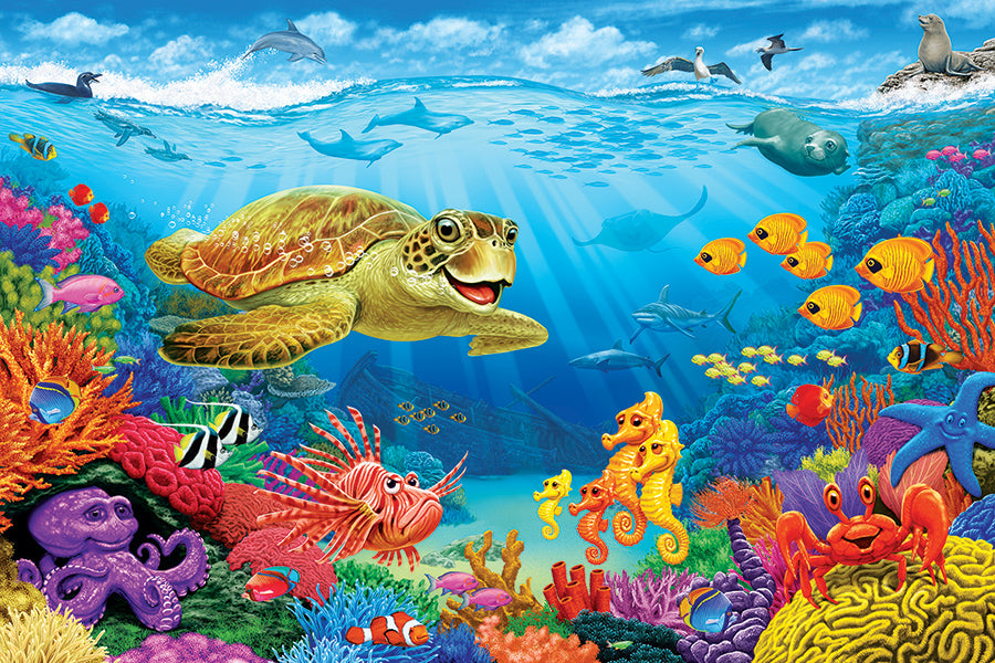 cobble-hill-floor-puzzles-ocean-reef-bodenpuzzle-35-teile-meer image 2