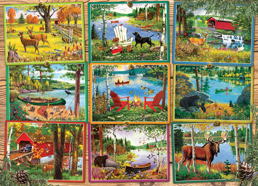 cobble-hill-postcards-from-lake-country-puzzle-1000-teile-see image 2