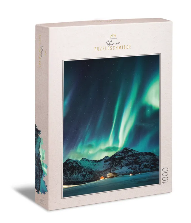 ulmer-puzzleschmiede-puzzle-1000-teile-schauspiel-der-nacht-polarlicht image 1