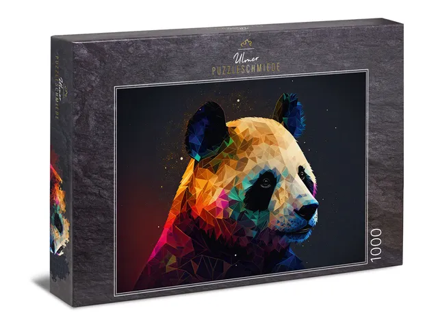 ulmer-puzzleschmiede-beyond-black-white-1000-teile-panda image 1
